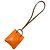 Hermès Mini charm Arancione Hermes in pelle arancione e marrone - vista 3