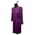 Robe violette Haute Couture Yves Saint Laurent 1999  - vue 3