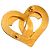 Timeless Spilla a forma di cuore Chanel in oro - vista 4
