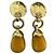 Timeless Orecchini vintage gialli Chanel con pietra 1998