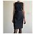 Vestido ajustado negro sin mangas de dos materiales talla 34-36 Pinko - vista 12