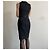 Vestido ajustado negro sin mangas de dos materiales talla 34-36 Pinko - vista 15