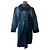 Jean Louis Scherrer Cappotto in pelliccia blu e verde Jean-Louis Scherrer