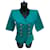 Veste à manches courtes turquoise Yves Saint Laurent  - vue 1