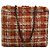 Chanel Schultertasche aus orange-beigem Tweed (Pre-Fall 2016 Paris-Rom)
