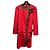 Cappotto lungo in lana rosso e oro Gucci