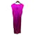 Robe en satin violet Yves Saint Laurent  - vue 3