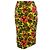Falda de seda con estampado floral verde Dolce & Gabbana