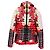 Roberto Cavalli Down Jacket with Red Floral Pattern