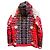 Roberto Cavalli Down Jacket with Red Floral Pattern - view 2