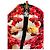 Roberto Cavalli Down Jacket with Red Floral Pattern - view 3