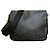 Borsa a spalla Louis Vuitton Damier grigia e nera 2008