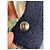 Timeless Giacca in maglia bouclé blu navy Chanel Boutique con zip CC - vista 4