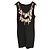 Vestido negro sin mangas Boutique Moschino con estampado de collar trompe l'oeil