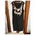 Vestido negro sin mangas Boutique Moschino con estampado de collar trompe l'oeil - vista 2