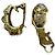Timeless Orecchini a cerchio Chanel con strass - vista 3