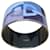 Hermès Bracelet jonc en émail imprimé plaqué palladium Chaîne d'Ancre Optique Hermes  - vue 1