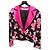 Giacca Nera Floreale Tailored Jean Louis Scherrer