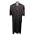 Robe en lin noir Yves Saint Laurent  - vue 1