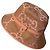 Cappello bucket Gucci GG Supreme in tela beige e pelle rosa