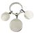 Timeless Chanel Portachiavi in metallo argento Rouge Coco Charm - vista 3