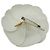 Timeless Chanel Vintage Stoff Weiß Blume Kamelie Brosche Pin - Ansicht 2