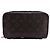 Zippy Clutch in pelle marrone Louis Vuitton