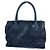 Borsa tote logo V-stitch vintage Chanel Nero - vista 2