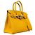 Borsa Hermès Birkin 30 in pelle Togo Giallo - vista 2