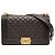 Chanel Boy Flap aus braunem, gestepptem Lammleder, mittelgroß Dunkelbraun