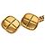 Kette mit Charm aus goldplattiertem Steppdesign von Chanel Golden