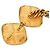 Kette mit Charm aus goldplattiertem Steppdesign von Chanel Golden - Ansicht 2