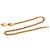 Kette mit Charm aus goldplattiertem Steppdesign von Chanel Golden - Ansicht 5