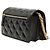 Wallet On Chain Portafoglio Bijoux Chanel Mini CC Nero in Pelle di Agnello Trapuntata con Catena - vista 2