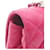 Chanel Mini Flap Rectangular de Cordero Acolchado Rosa - vista 10