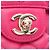 Chanel Mini Flap Rectangular de Cordero Acolchado Rosa - vista 4