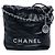 Bolsa Chanel Mini Preta em Couro de Bezerro Brilhante 22 Preto