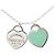 Collana pendente a catena Tag Doppio Cuore di Tiffany & Co. Argento Verde chiaro - vista 3