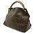 Borsa Tote Artsy MM Monogram Louis Vuitton Marrone - vista 3