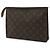 Borsa Louis Vuitton Monogram Pochette Toilette 26 Marrone - vista 3