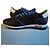 Philippe Model Sneakers basse in pelle e camoscio con camouflage blu Nero Bianco - vista 4