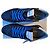 Philippe Model Sneakers basse in pelle e camoscio con camouflage blu Nero Bianco - vista 6
