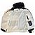 Giacca con cappuccio Lacoste color block Nero Bianco Blu - vista 4