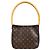 Borsa a Spalla Looping MM Monogramma Louis Vuitton Marrone