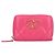 Monedero de piel de cordero Chanel 19 Rosa
