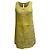 Autre Marque Túnica V-Neck Miguelina en Lino Amarillo Camello