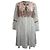 Vestido Mini Bordado Natalia en Algodón Blanco de Melissa Odabash