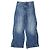 Pantalones de denim de algodón Monogram Louis Vuitton Azul