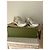 Sneakers Gucci in pelle e rete argentate e dorate D'oro Grigio Silver hardware - vista 12