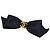 Fermaglio in satin Coco Mark di Chanel Nero